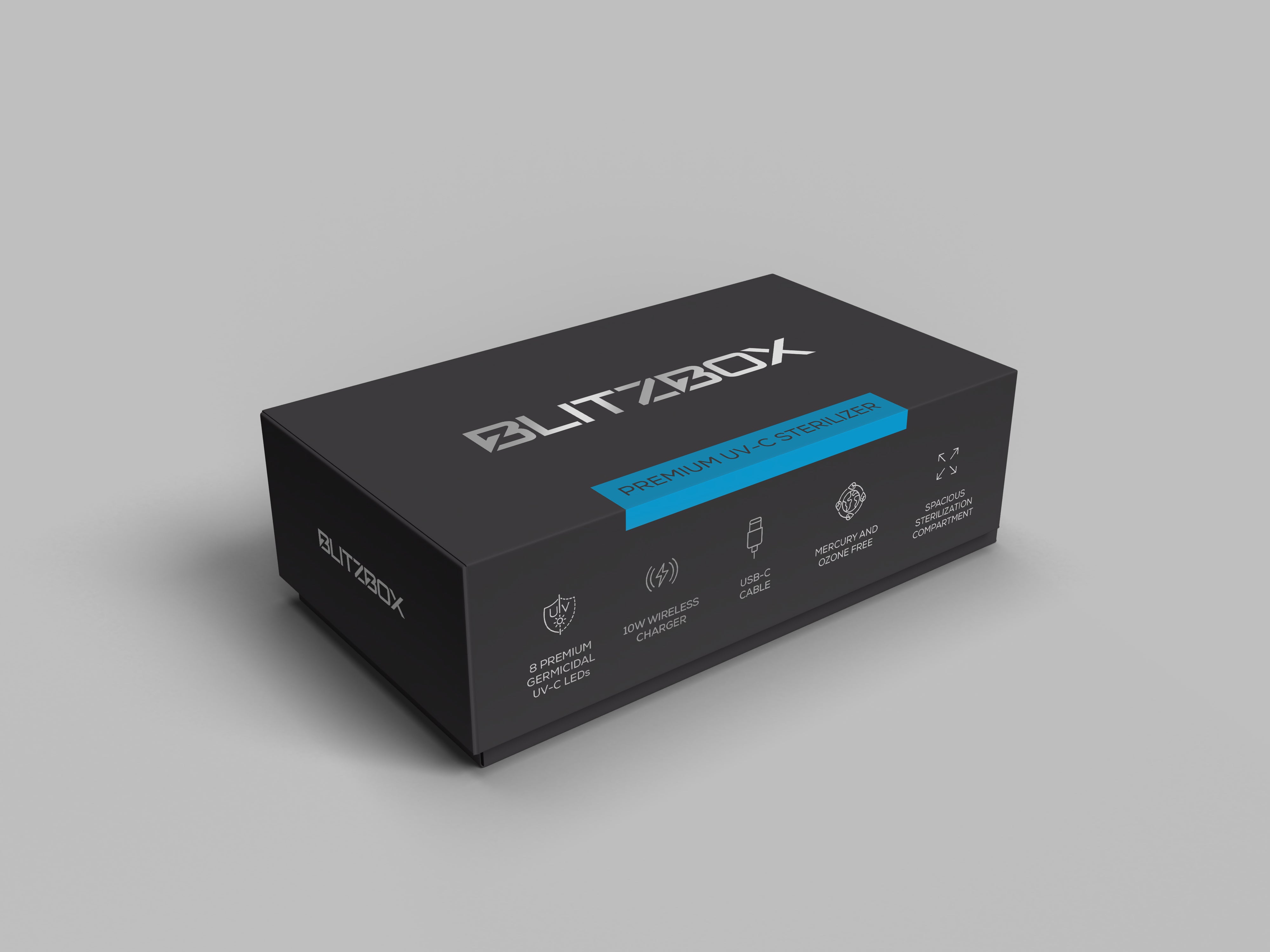 BlitzBox Pro 8 UV Phone Sterilizer packaging